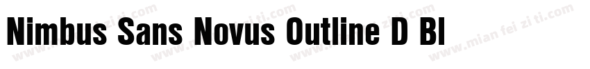 Nimbus Sans Novus Outline D Bla Reg字体转换